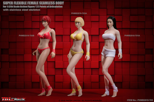 Phicen TBLeague T03A Pale, Medium Bust Female Seamless 1/12 Action Figure